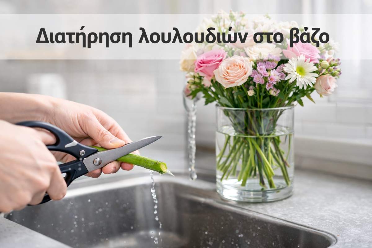 ΔΙΑΤΗΡΗΣΗ ΛΟΥΛΟΥΔΙΩΝ ΣΤΟ ΒΑΖΟ